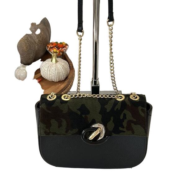 Viola Castellani Italian Handmade Leather camouflage Bag - Picture 3 of 14